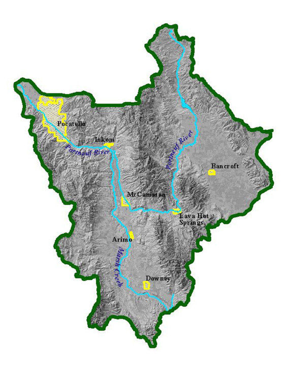 Watershed Topography Map