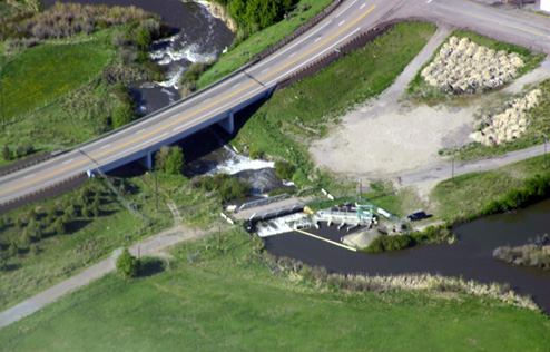 Topaz Bridge below Lava Hot Springs